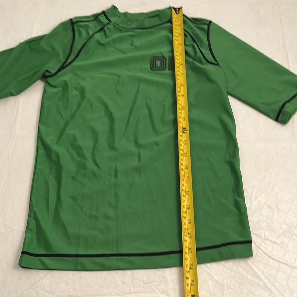 Old Navy dark green short sleeve rash guard 10-12